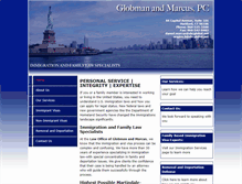 Tablet Screenshot of globmanandmarcus.com